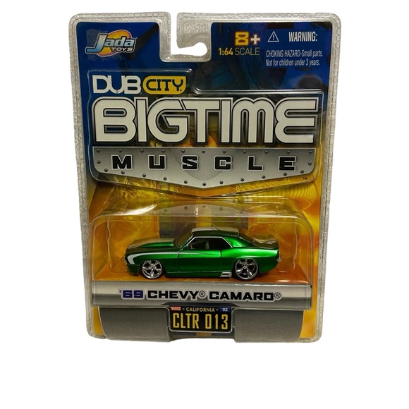 Jada Dub City BigTime Muscle 69 Chevy Camaro 1:64 Green - Picture 8 of 10